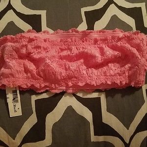 Cosabella strapless pink bandeau bra